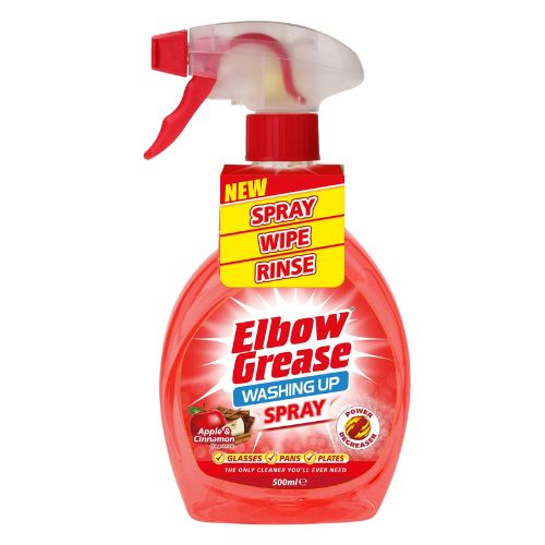 Elbow Grease Washing Up Spray Apple & Cinnamon 500ml Washing Up Liquid Elbow Grease   