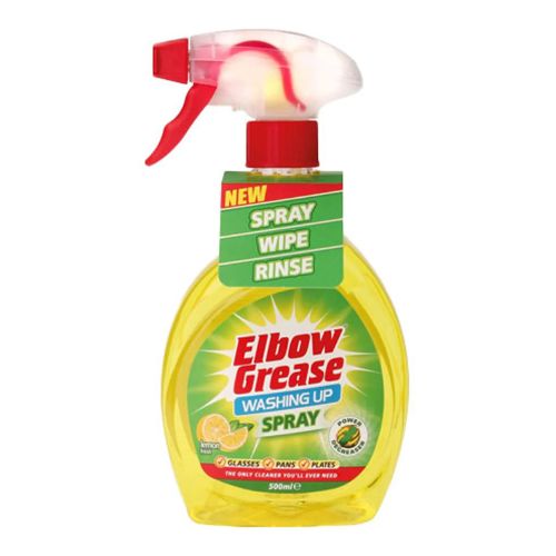 Elbow Grease Washing Up Spray Lemon Fresh 500ml Washing Up Liquid Elbow Grease   