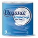 Elegance Feather Soft Toilet Roll 3 Ply 9 Pack Toilet Roll & Wipes elegance   