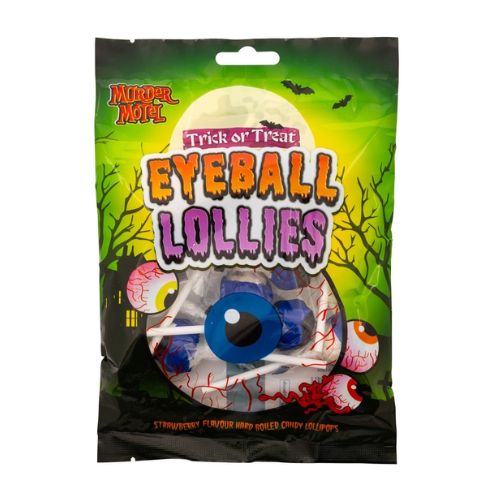 Murder Motel Trick Or Treat Eyeball Lollies 180g - FabFinds