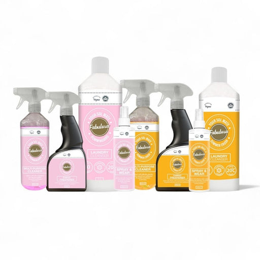 Summer Sol Cleaning & Laundry Bundle 8 Piece Set Household Cleaning Products Fabulosa