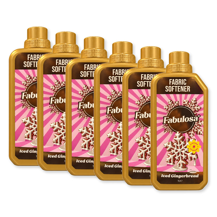 Fabulosa Fabric Softener Gingerbread 1L Assorted Packs Laundry Fabulosa Pack of 6