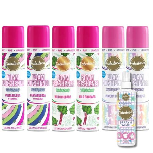 Fabulosa Foam Freshener Bundle + FREE Baby Powder Spray & Wear 7 Piece Fabulosa Bundles Fabulosa   