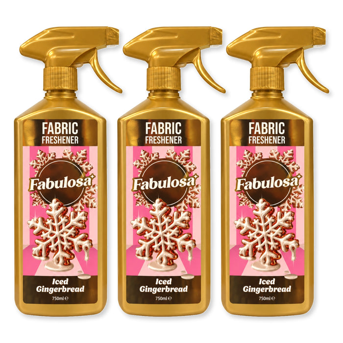 Fabulosa Room and Fabric Spray Gingerbread 750ml Assorted Packs Home Fragrance Fabulosa Pack of 3