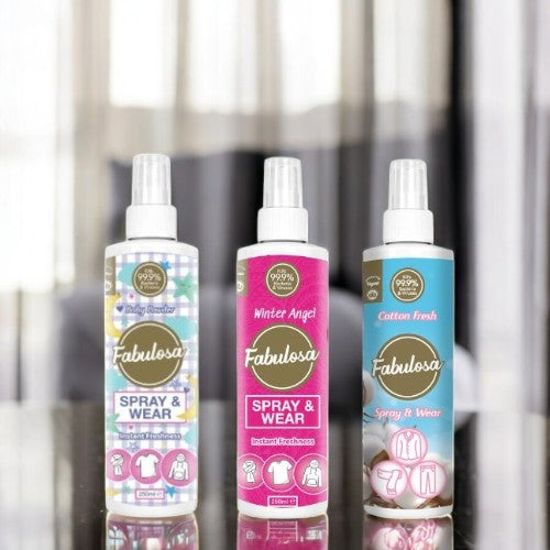 Fabulosa Cotton Fresh, Winter Angel & Baby Powder Spray & Wear Bundle 3 Piece Fabulosa Bundles Fabulosa