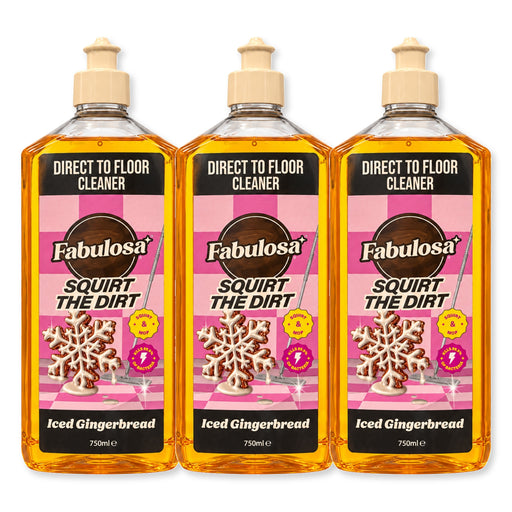 Fabulosa Squirt the Dirt Gingerbread Floor Cleaner 750ml Assorted Packs Cleaning Products Fabulosa Pack of 3
