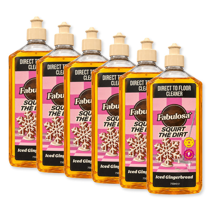 Fabulosa Squirt the Dirt Gingerbread Floor Cleaner 750ml Assorted Packs Cleaning Products Fabulosa Pack of 6