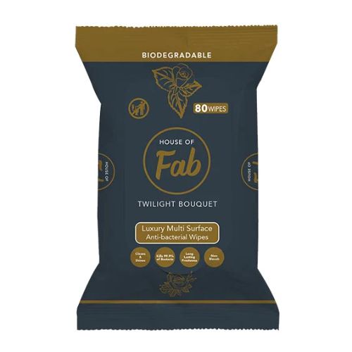 House Of Fab Fabulosa Biodegradable Multi-Surface Wipes Twilight Bouquet 80 Pk Cleaning Wipes Fabulosa   