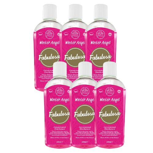 Fabulosa Winter Angel 4 in 1 Concentrated Disinfectant 220ml Case Of 6 Fabulosa Disinfectant Fabulosa   