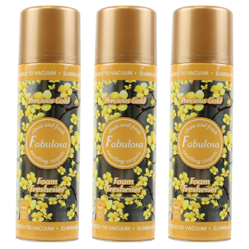 Fabulosa Precious Gold Carpet & Upholstery Foam Freshener Assorted Packs Floor & Carpet Cleaners Fabulosa Pack of 3