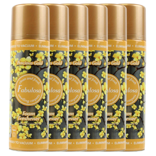 Fabulosa Precious Gold Carpet & Upholstery Foam Freshener Assorted Packs Floor & Carpet Cleaners Fabulosa Pack of 6