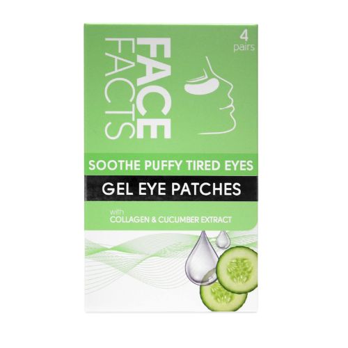 Face Facts Gel Eye Patches Collagen & Cucumber 4 Pairs Skin Care face facts   