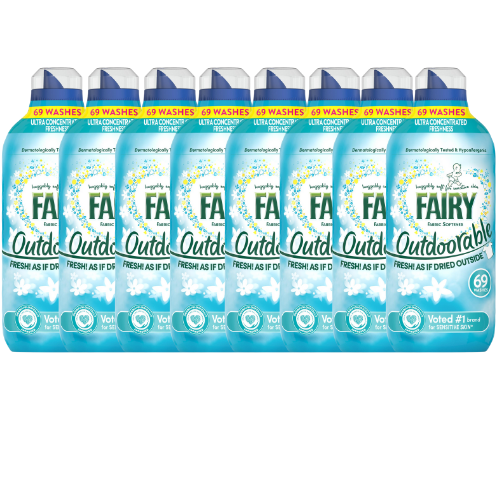Fairy Outdoorable Fabric Conditioner 966ml(69 Washes) Assorted Packs Laundry - Fabric Conditioner Fairy Pack of 8