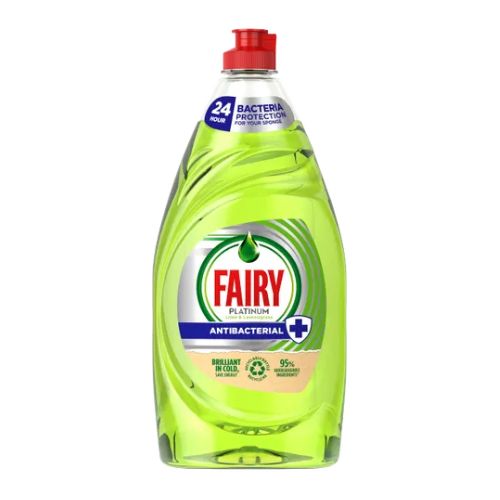 Fairy Platinum Antibacterial Lime Washing Up Liquid 820ml Washing Up Liquid fairy   