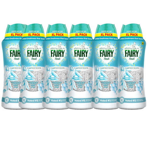Fairy In Wash Scent Booster Beads Almond Milk & Manuka Honey 495g Assorted Packs Laundry - Scent Boosters & Sheets Fairy Pack of 6