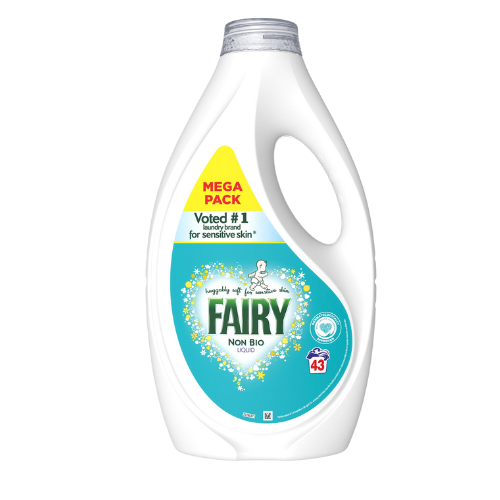 Fairy Non Bio Washing Liquid 1.333L(43 Washes) Assorted Packs Washing Up Liquid Fairy Pack of 1