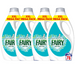 Fairy Non Bio Washing Liquid 78 Washes Assorted Packs Washing Up Liquid Fairy Pack of 4