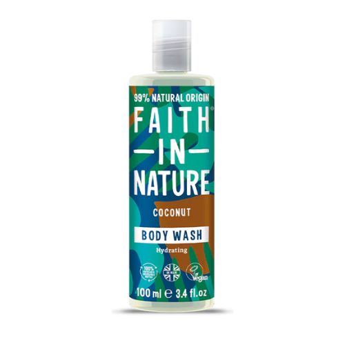 Faith In Nature Coconut Bodywash Travel Size 100ml Shower Gel & Body Wash Faith In Nature   