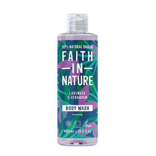 Faith In Nature Lavender & Geranium Body Wash 400ml Shower Gel & Body Wash Faith In Nature   