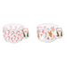 Christmas Festive Print Glass Mug 8.5cm x 11cm Mugs FabFinds