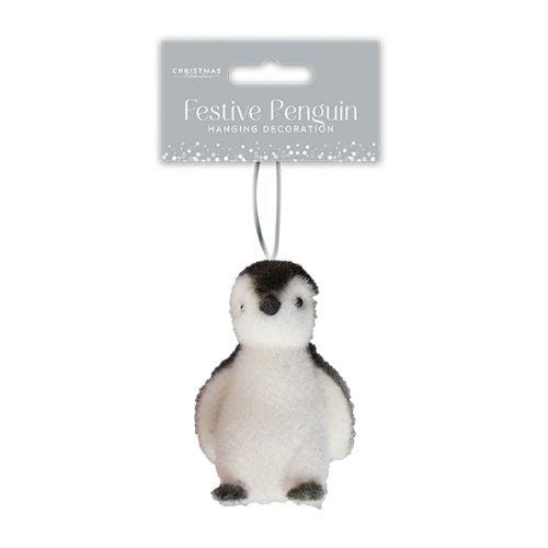 Penguin Hanging Decoration 9cm x 6cm x 5cm Christmas Decorations FabFinds   