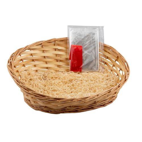 Fill Your Own Wicker Basket Hamper Kit Oval 40cm x 15cm Gift Wrapping FabFinds   