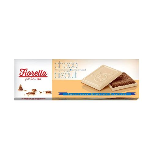 Fiorella White Chocolate Biscuits 102g Biscuits & Cereal Bars Fiorella   