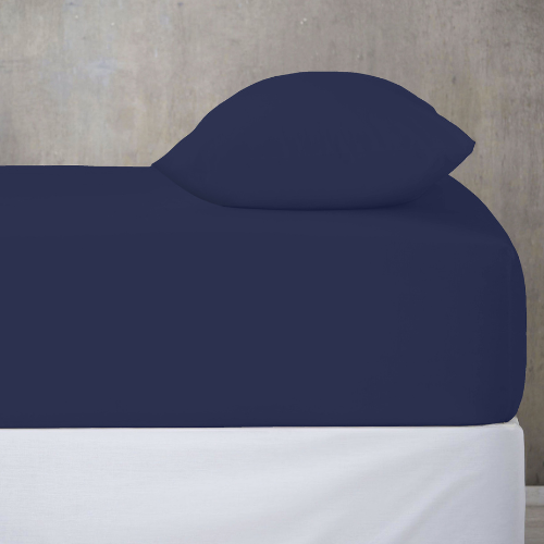 Super Dreamer Fitted Sheet Assorted FabFinds Single Navy