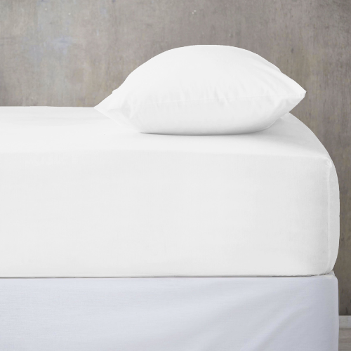 Super Dreamer Fitted Sheet Assorted FabFinds Single White