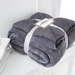Flannel Sherpa Blanket Dual Layer Throw 150x200cm Assorted Colours Throws & Blankets FabFinds Grey