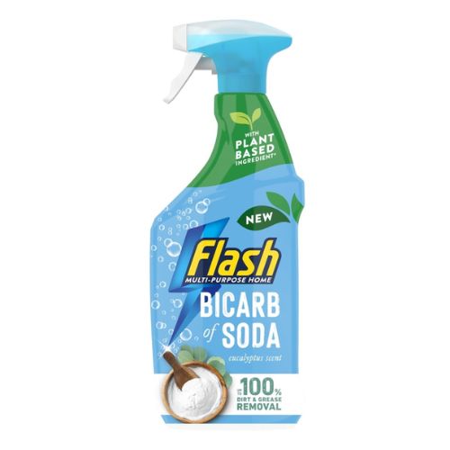 Flash Bicarb Of Soda Eucalyptus Scent Cleaning Spray 800ml Household Cleaning Products Flash   