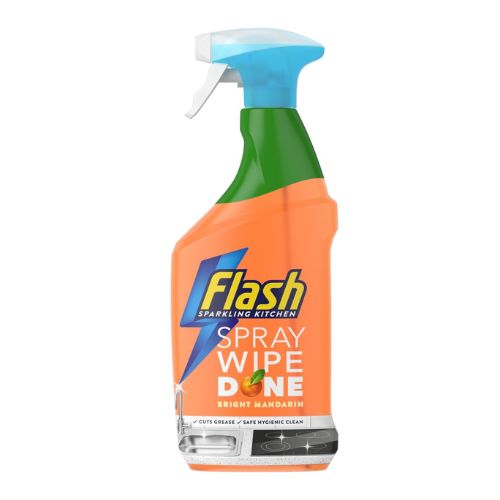 Flash Spray Wipe Done Bright Mandarin Kitchen Spray 800ml Kitchen & Oven Cleaners Flash   