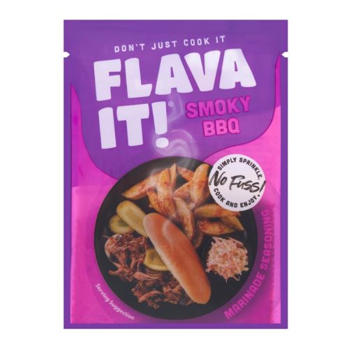 Flava It! Smoky BBQ Marinade Seasoning 35g Cooking Ingredients the flava people   