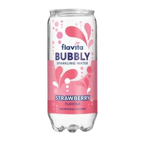 Flavita Bubbly Sparkling Water Assorted Flavours 300ml Drinks flavita Strawberry  