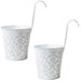 Floral Over Fence Plant Pot 14.5cm Assorted Packs Plant Pots & Planters FabFinds Pack of 2