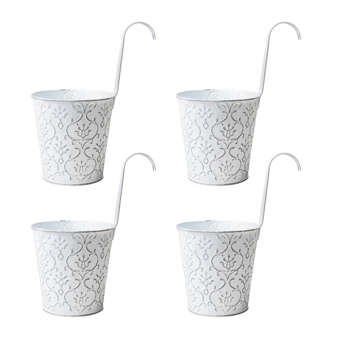Floral Over Fence Plant Pot 14.5cm Assorted Packs Plant Pots & Planters FabFinds Pack of 4