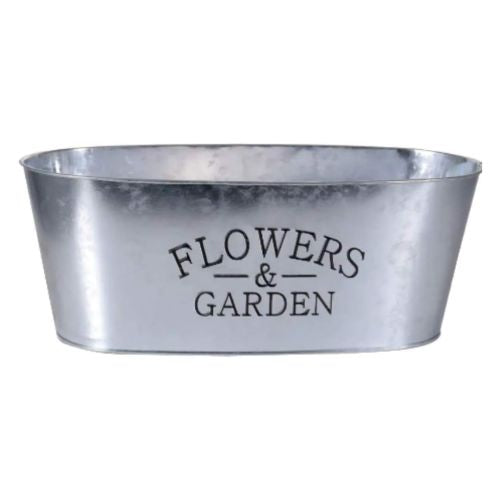 Flowers & Garden Silver Aluminium Planter Plant Pots & Planters FabFinds   