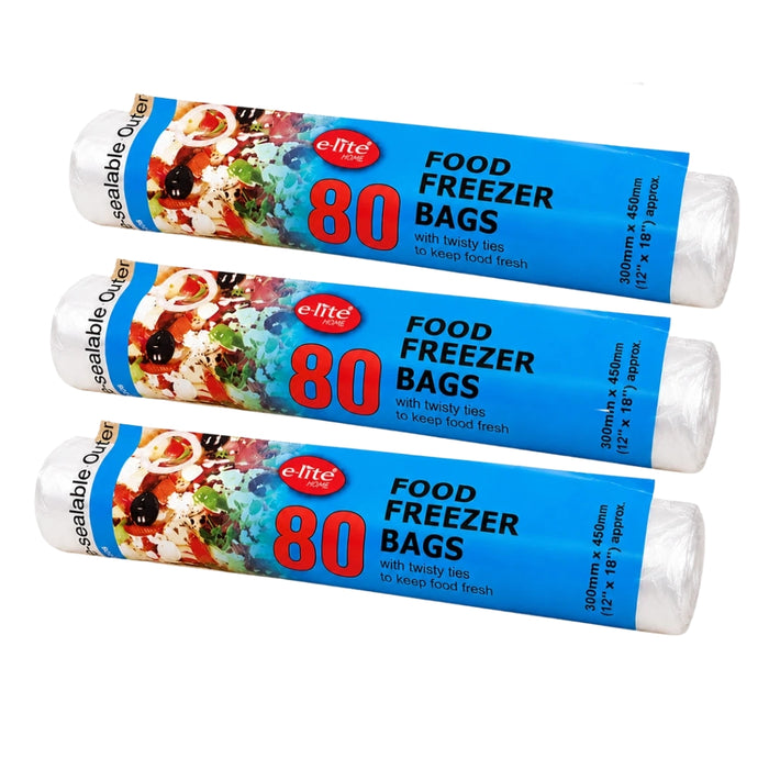 Elite Food Freezer Bags 12x18" 80s