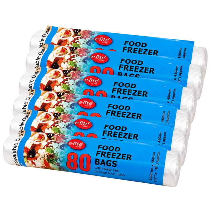 Elite Food Freezer Bags 12x18" 80s