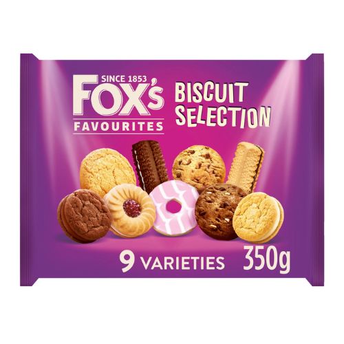 Fox's Favourites Biscuit Selection 9 Varieties 350g Biscuits & Cereal Bars Fox's   