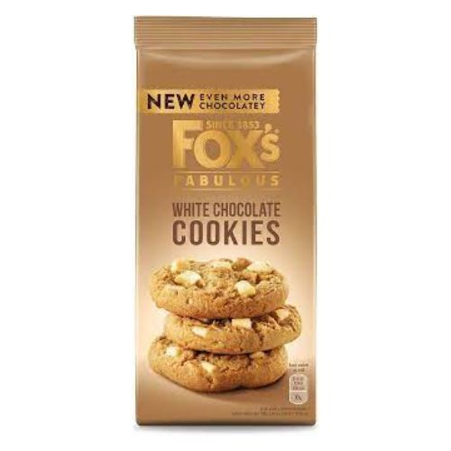 Fox's Fabulous White Chocolate Cookies 180g Biscuits & Cereal Bars Fox's   