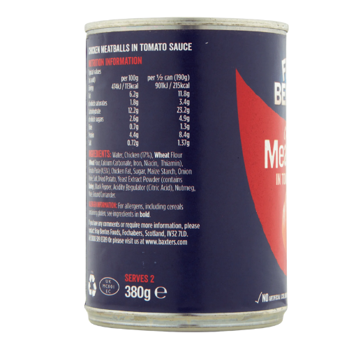 Fray Bentos Chicken Meatballs in Tomato Sauce 380g Assorted Packs Food Items Fray Bentos