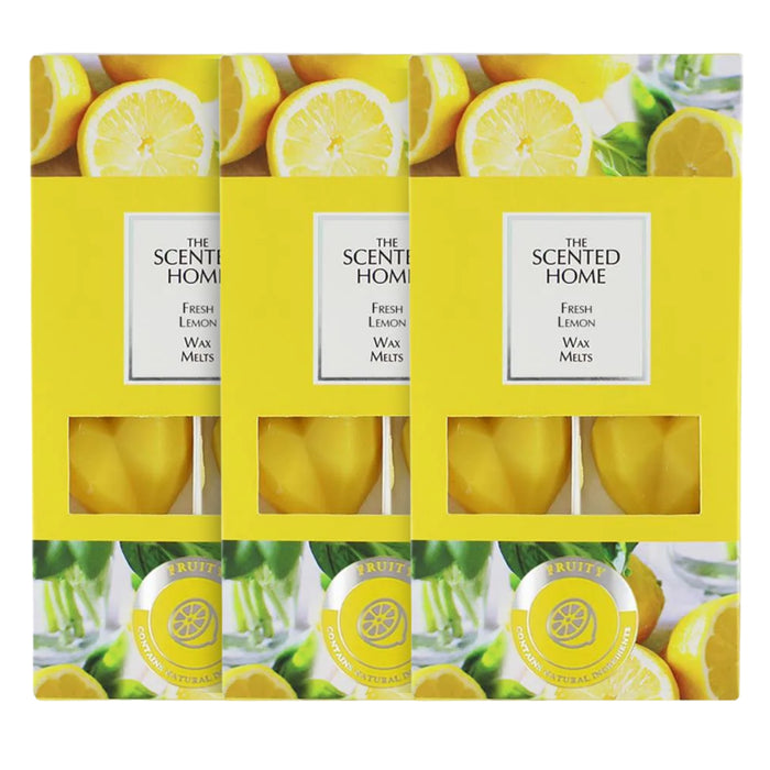 Ashleigh & Burwood Fresh Lemon Wax Melts 8x8g Assorted Packs Wax Melts Ashleigh & Burwood Pack of 3
