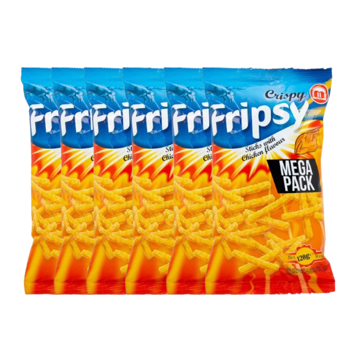 Fripsy Chicken Stick Crisps 120g Assorted Packs.