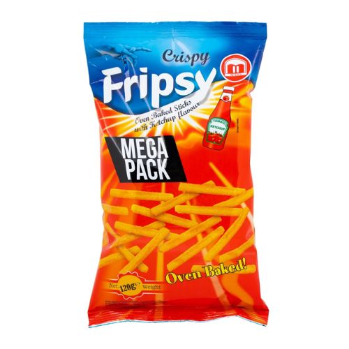 Frispy Oven Baked Stick Crisps Ketchup Flavour 120g Crisps, Snacks & Popcorn frispy   