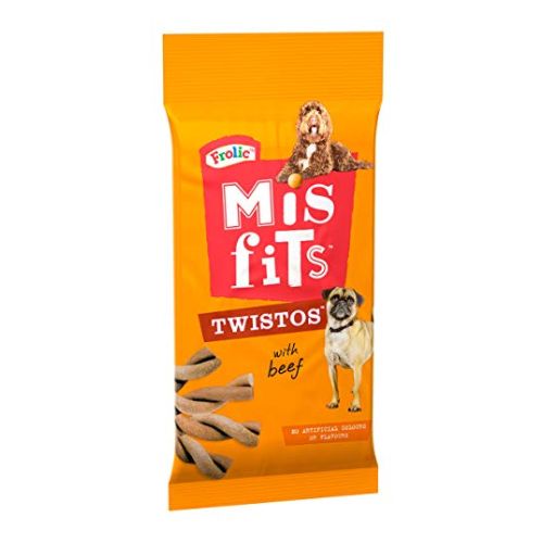 Frolic Misfits Twistos With Beef Dog Treats 105g Dog Food & Treats frolic   