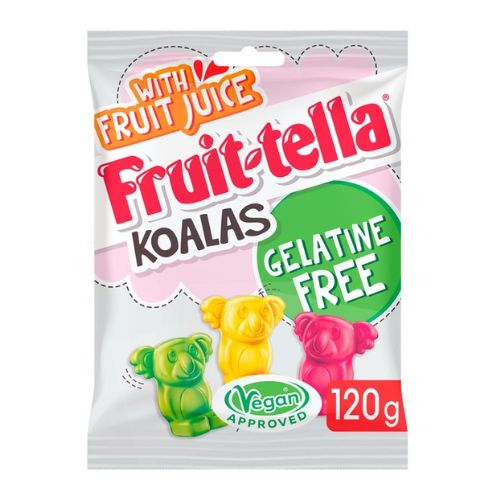 Fruitella Koalas Gelatine Free Vegan Sweets 120g Sweets, Mints & Chewing Gum fruitella   
