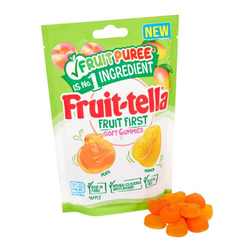 Fruitella Mango and Peach Soft Gummies 140g Sweets, Mints & Chewing Gum fruitella   