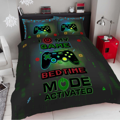 Gamer Printed Duvet Cover Set Assorted Sizes Duvet Sets FabFinds Single