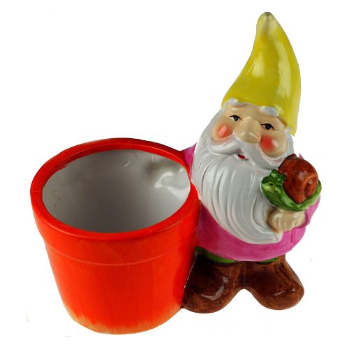Roots & Shoots Garden Gnome Planter Assorted Colours Plant Pots & Planters Roots & Shoots Yellow Hat  